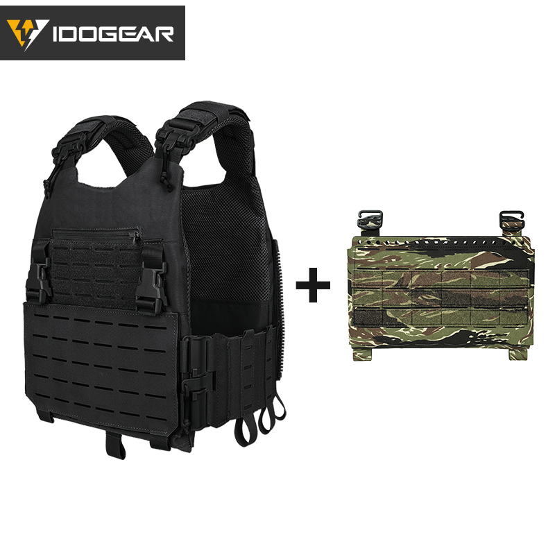 IDOGEAR LSR 500D Tactical Vest With SS Style Front Panel 3318-2Pack