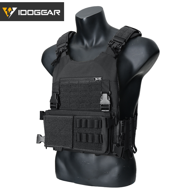 IDOGEAR LSR Tactical Plate Carrier with MK3 Placard Holder 3318-2Pack