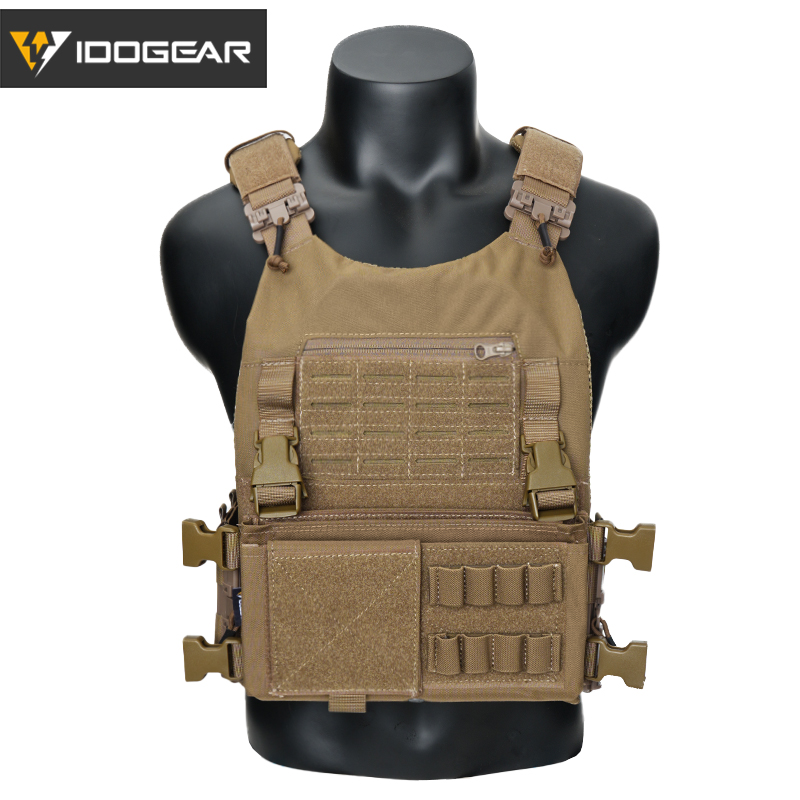 IDOGEAR LSR Tactical Plate Carrier with MK3 Placard Holder 3318-2Pack