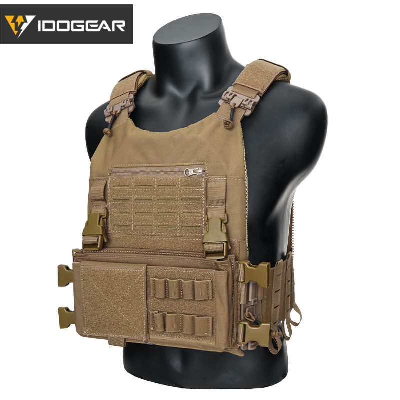 IDOGEAR LSR Tactical Plate Carrier with MK3 Placard Holder 3318-2Pack