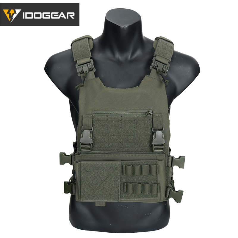 IDOGEAR LSR Tactical Plate Carrier with MK3 Placard Holder 3318-2Pack
