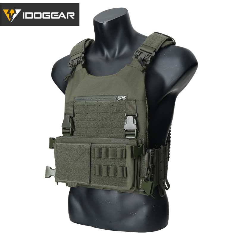 IDOGEAR LSR Tactical Plate Carrier with MK3 Placard Holder 3318-2Pack