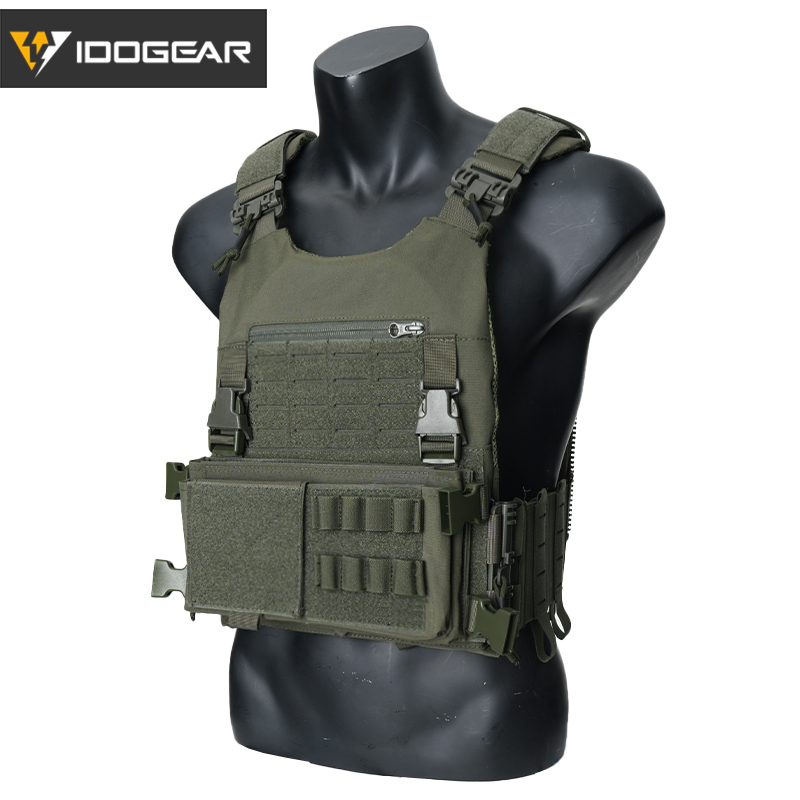 IDOGEAR LSR Tactical Plate Carrier with MK3 Placard Holder 3318-2Pack