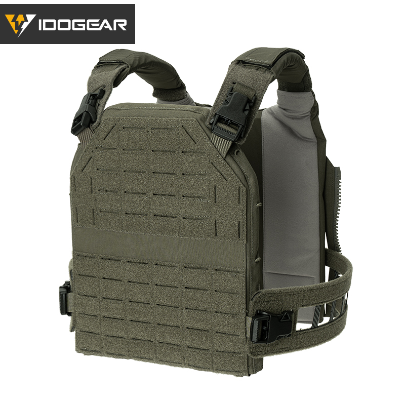 IDOGEAR Tactical Vest with Quick Release System Loop MOLLE Breathable Sweat-adsorbent Multi-function 3321