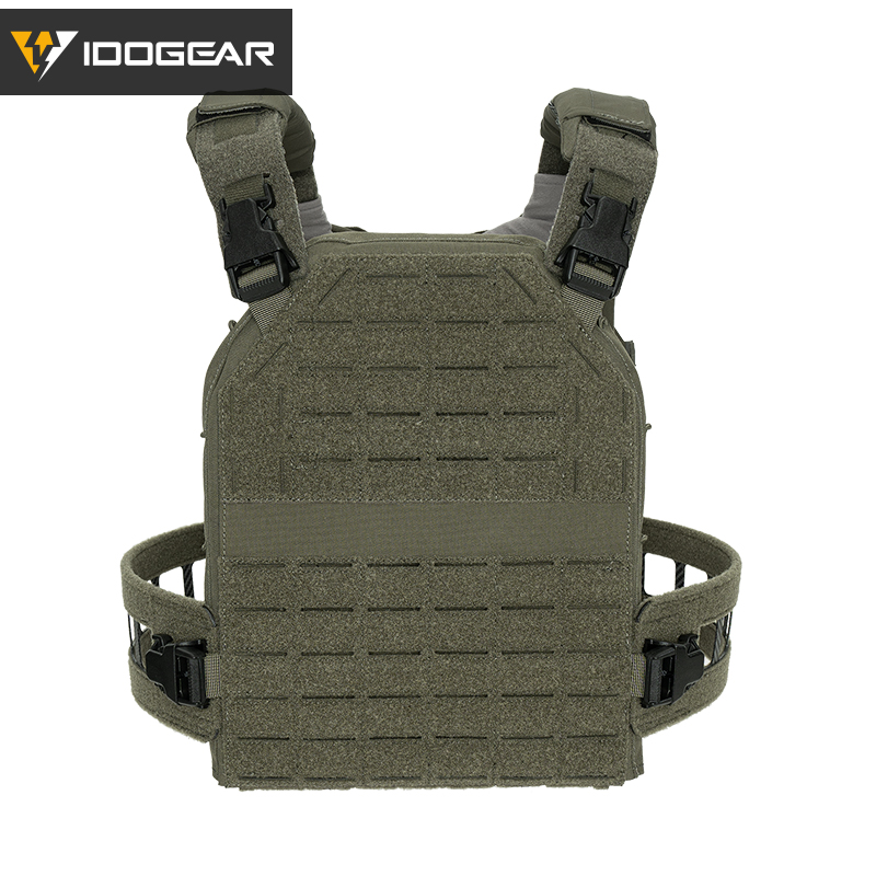 IDOGEAR Tactical Vest with Quick Release System Loop MOLLE Breathable Sweat-adsorbent Multi-function 3321