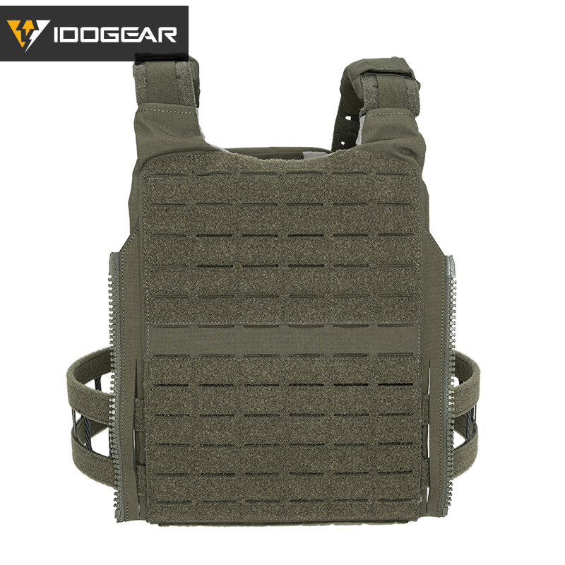IDOGEAR Tactical Vest with Quick Release System Loop MOLLE Breathable Sweat-adsorbent Multi-function 3321