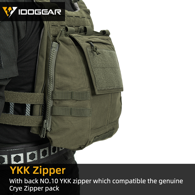 IDOGEAR Tactical Vest with Quick Release System Loop MOLLE Breathable Sweat-adsorbent Multi-function 3321