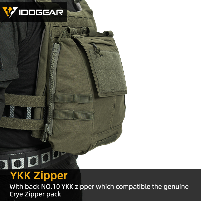 IDOGEAR Tactical Vest with Quick Release System Loop MOLLE Breathable Sweat-adsorbent Multi-function 3321