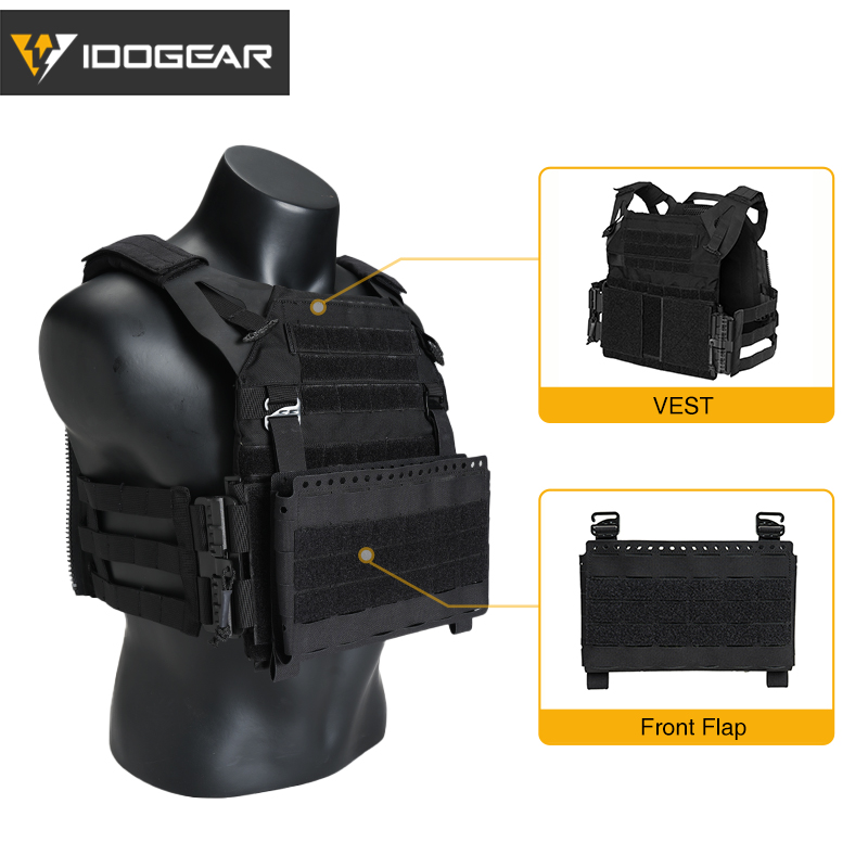 IDOGEAR Tactical 3.0 FCSK Vest Quick Release with Front Panel SS Style 3320-2Pack