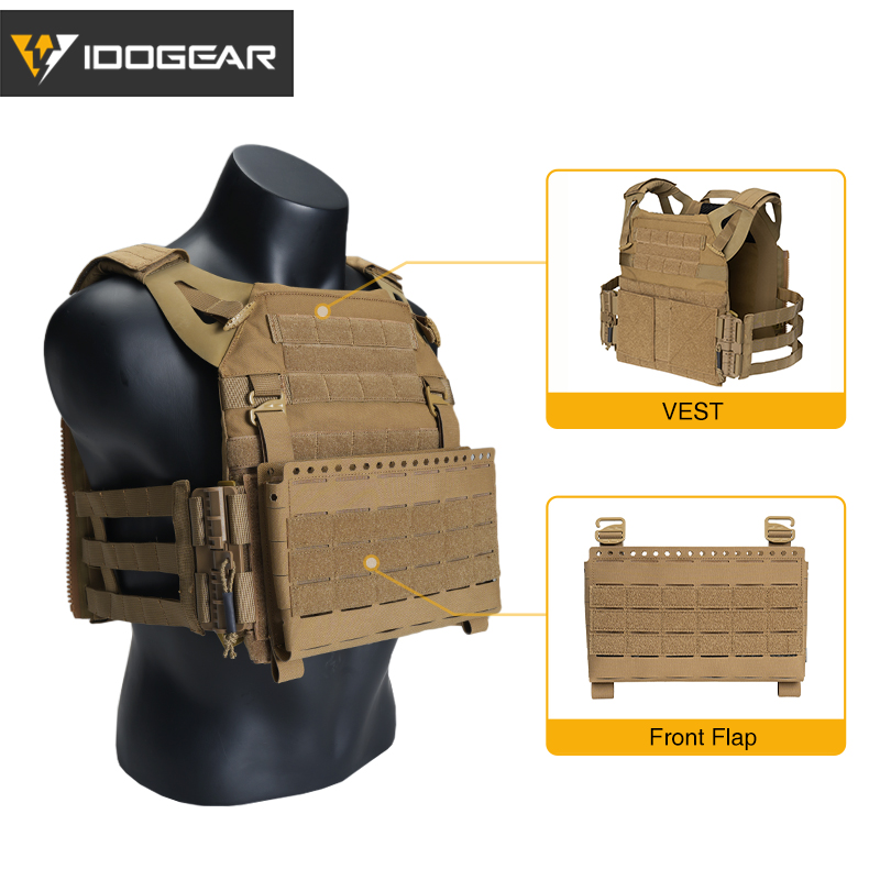 IDOGEAR Tactical 3.0 FCSK Vest Quick Release with Front Panel SS Style 3320-2Pack