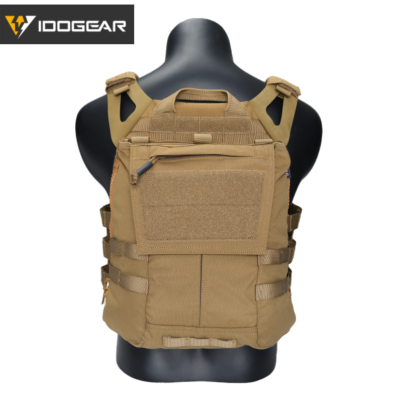 IDOGEAR Tactical JPC2.0 Vest CP Style with Zip-on Panel Pouch 3322-2Pack