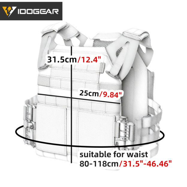 IDOGEAR Tactical JPC2.0 Vest CP Style Upgraded Version Quick Release MOLLE Lightweight 3322