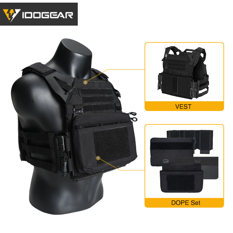 IDOGEAR Tactical JPC2.0 Vest CP Style with DOPE Pouch Set 3322-2Pack