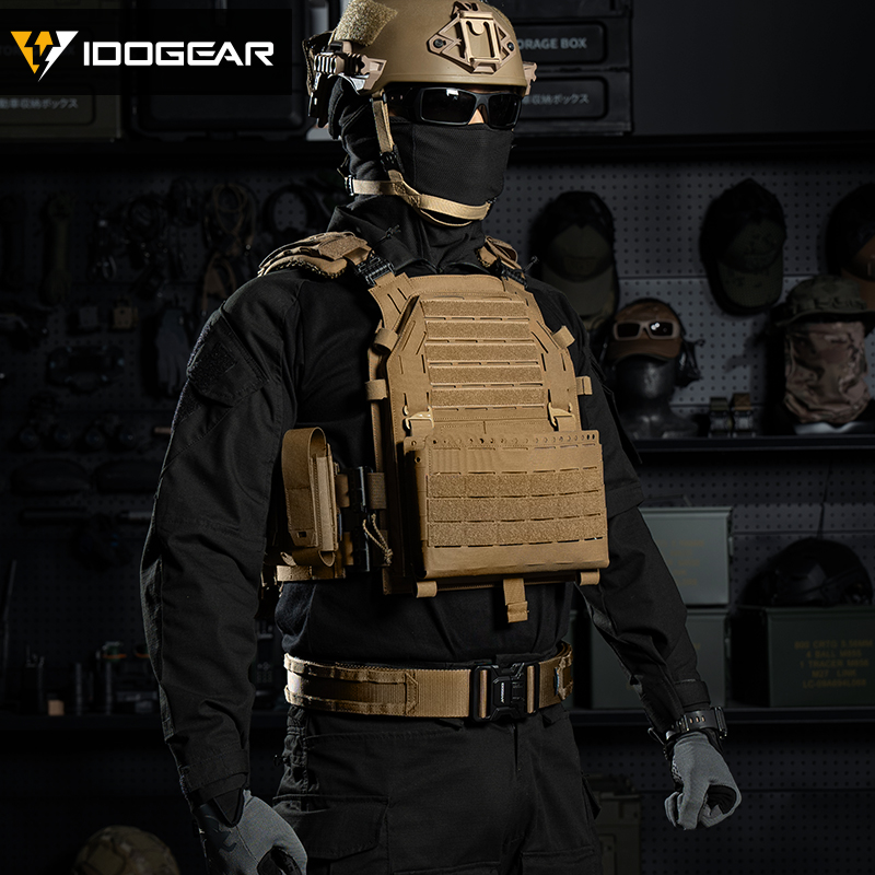 IDOGEAR Tactical G4 Vest with Quick Release Shoulder Strap Tegris Cummerbund MOLLE 3323