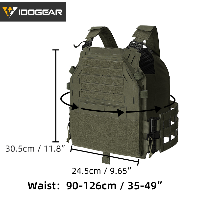 IDOGEAR Tactical G4 Vest with Quick Release Shoulder Strap Tegris Cummerbund MOLLE 3323
