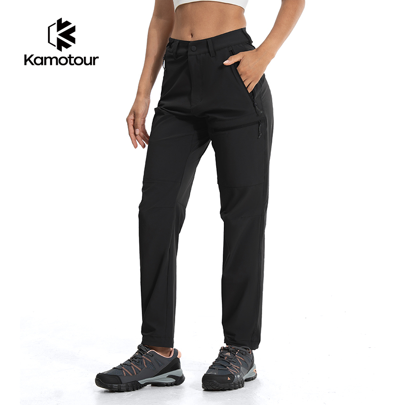 Kamotour Women's Quick-Drying Outdoor Hiking Pants Slim Fit Pants Stre