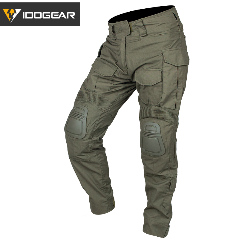 IDOGEAR Men's G3 DNC Tactical Pants with Knee Pads