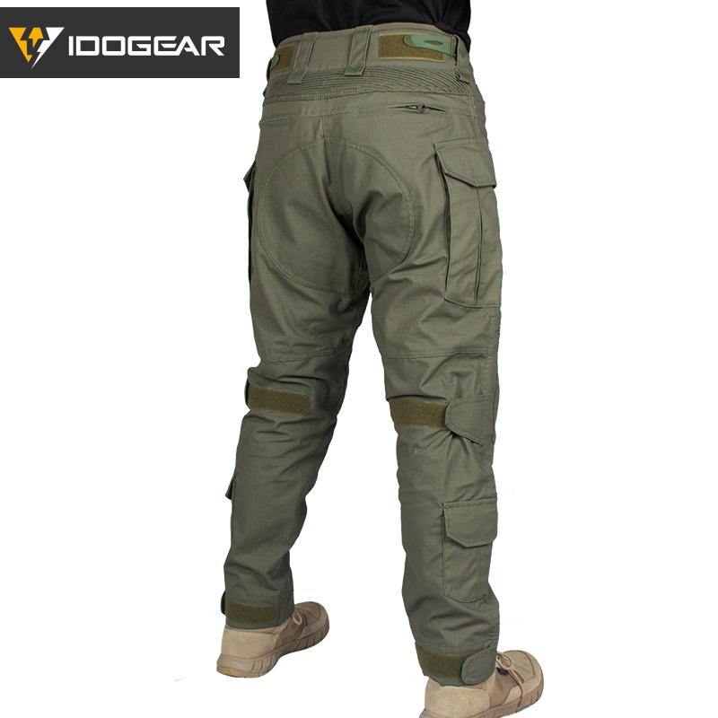 IDOGEAR G3 Combat Black Suit Shirts & Pants with Knee Pads Update Version Tactical Uniforms (set) UT3001