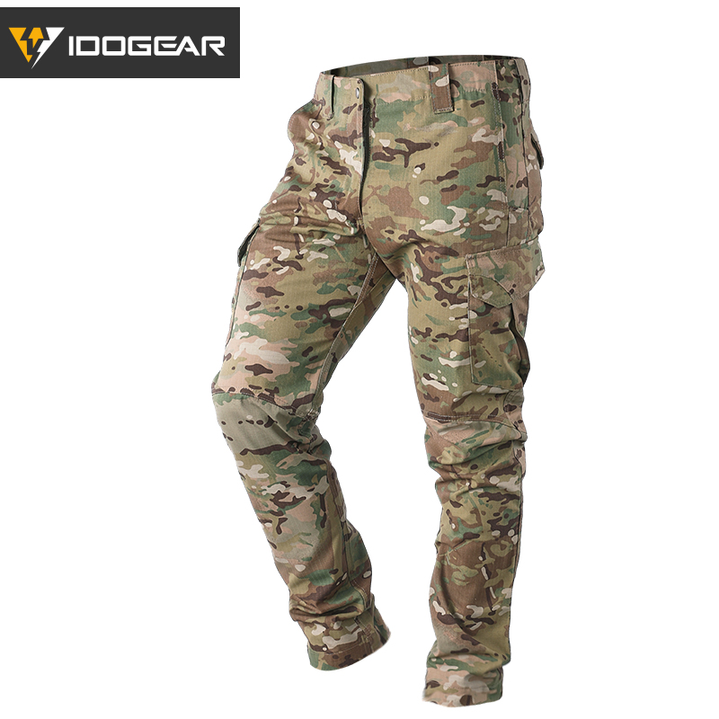 IDOGEAR GL Tactical Pants Multicam Combat Pants for Hiking Camping Casual Outdoor Sports Slim Fit Style Trousers 3204