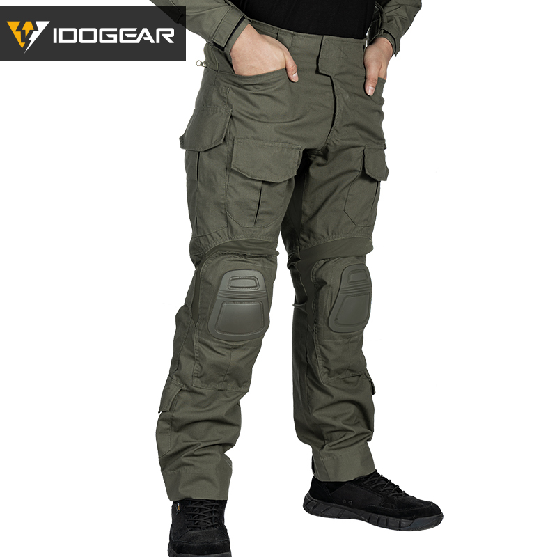IDOGEAR Tactical G3 Suit Shirt & Pants Knee Pads Update Version Men's  Uniforms 3004