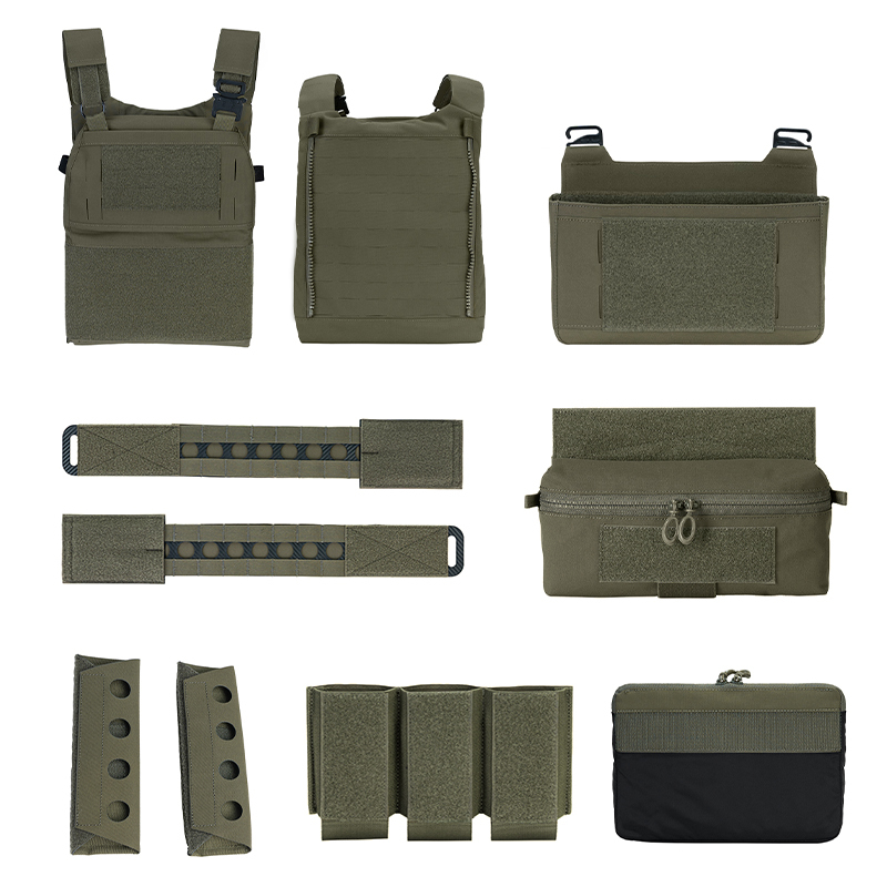 Halloween Promotion | Ghost Action FCPC V5 Plate Carrier Set + DOPE Triple Mag Pouch+front Flap+insert Pouch Full Set