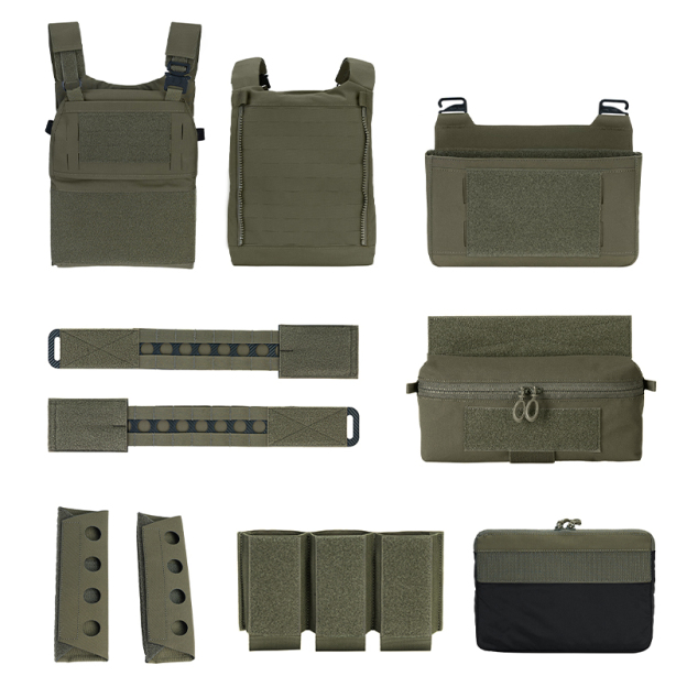 Halloween Promotion | Ghost Action FCPC V5 Plate Carrier Set + DOPE Triple Mag Pouch+front Flap+insert Pouch Full Set