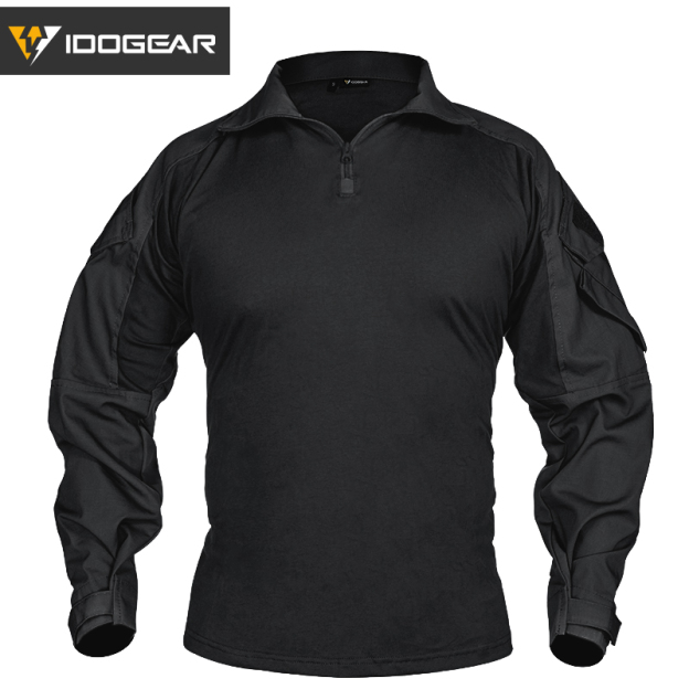 【HOT SALE】IDOGEAR Tactical G3 Combat Shirts with Elbow Pads Sport Men's Shirts 3101