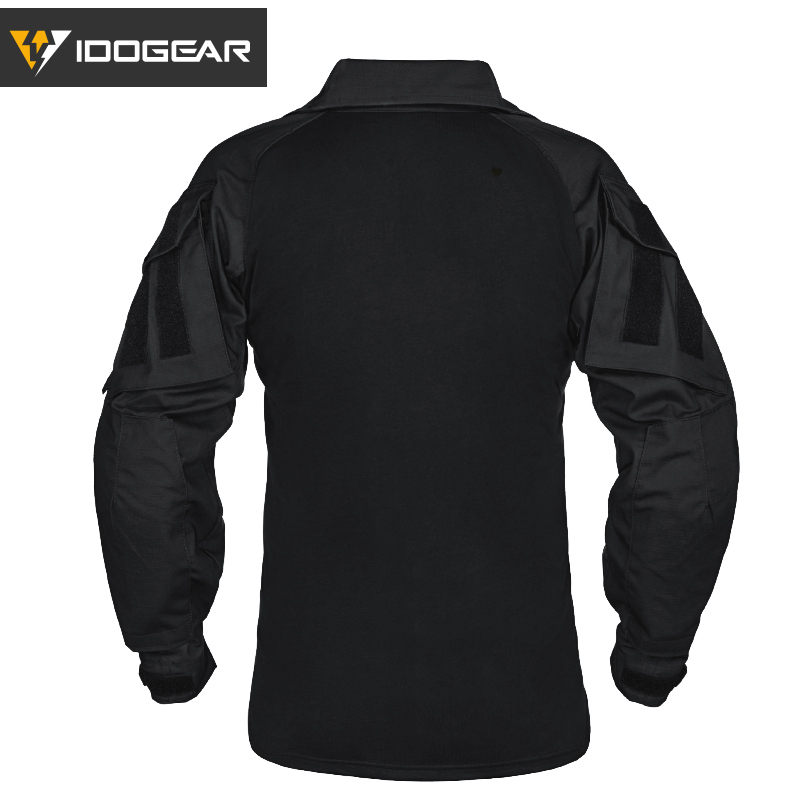 【HOT SALE】IDOGEAR Tactical G3 Combat Shirts with Elbow Pads Sport Men's Shirts 3101