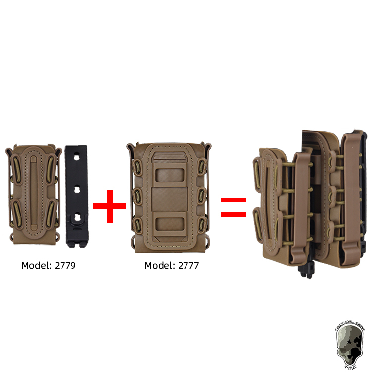 IDOGEAR 5.56mm 7.62mm Tactical Magazine Pouch Hunting Shooting Molle Fastmag Soft Shell Mag Carrier Bag 2777-IDOGEAR INDUSTRIAL