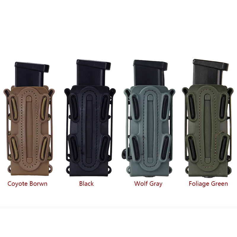 IDOGEAR Tactcical Mag Pouch 9mm Magazine Pouch SoftShell Mag Carrier with Molle Clips 2779