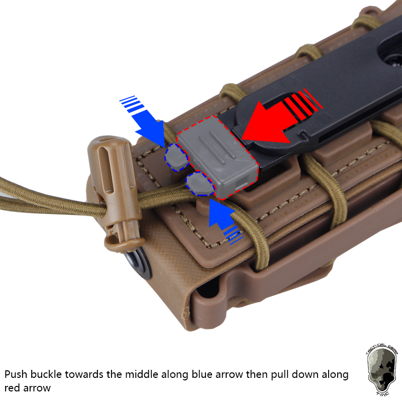 IDOGEAR Tactcical Mag Pouch 9mm Magazine Pouch SoftShell Mag Carrier with Molle Clips 2779