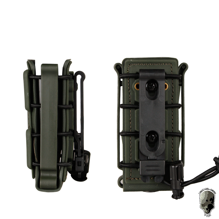 IDOGEAR (2779)Tactcical 9mm Magazine Pouch SoftShell Mag Carrier with Belts Molle Clips 