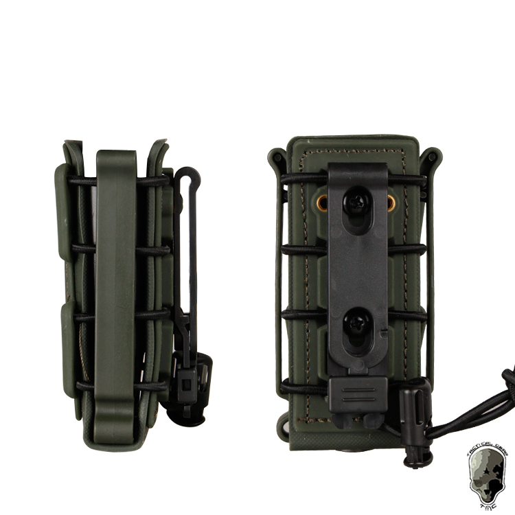 IDOGEAR (2779)Tactcical 9mm Magazine Pouch SoftShell Mag Carrier with Belts Molle Clips 