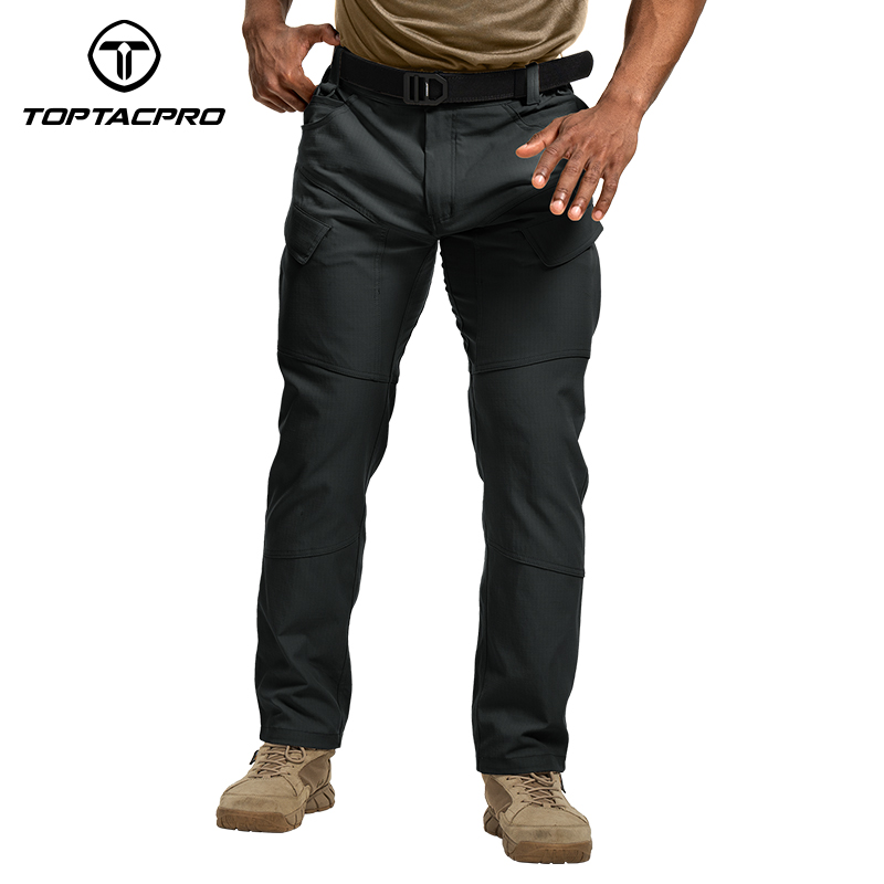 TOPTACPRO Men's Cargo Pants Water Resistant Ripstop Lightweight EDC Outdoor Work Hiking Pants 8201