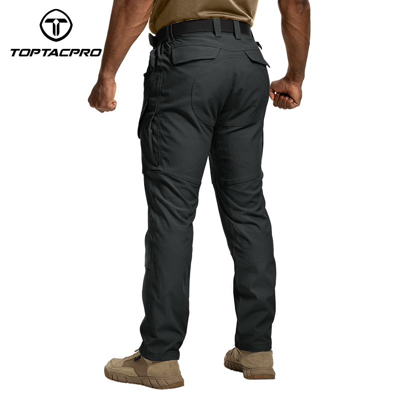 TOPTACPRO Men's Cargo Pants Water Resistant Ripstop Lightweight EDC Outdoor Work Hiking Pants 8201