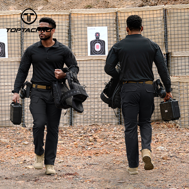 TOPTACPRO Men's Cargo Pants Water Resistant Ripstop Lightweight EDC Outdoor Work Hiking Pants 8201