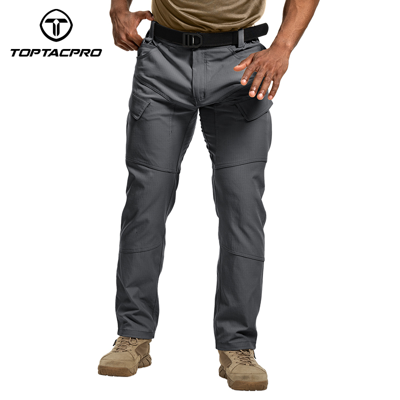 TOPTACPRO Men's Cargo Pants Water Resistant Ripstop Lightweight EDC Outdoor Work Hiking Pants 8201