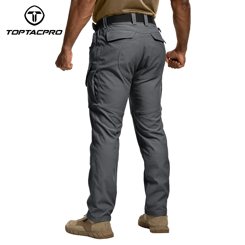 TOPTACPRO Men's Cargo Pants Water Resistant Ripstop Lightweight EDC Outdoor Work Hiking Pants 8201