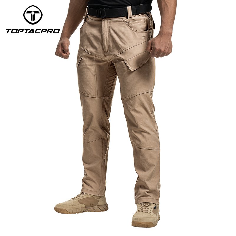 TOPTACPRO Men's Cargo Pants Water Resistant Ripstop Lightweight EDC Outdoor Work Hiking Pants 8201