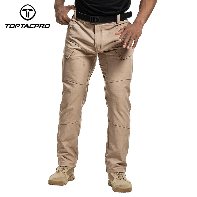 TOPTACPRO Men's Cargo Pants Water Resistant Ripstop Lightweight EDC Outdoor Work Hiking Pants 8201