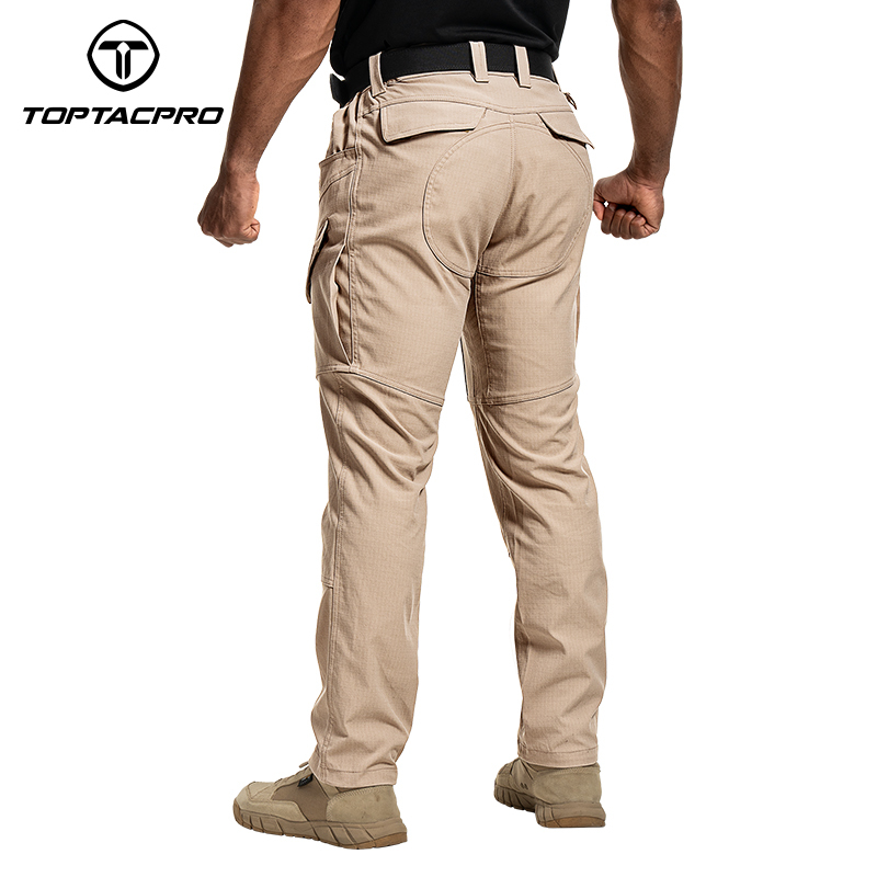 TOPTACPRO Men's Cargo Pants Water Resistant Ripstop Lightweight EDC Outdoor Work Hiking Pants 8201