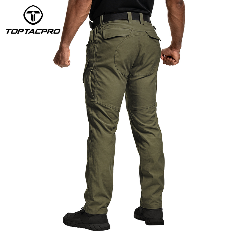 TOPTACPRO Men's Cargo Pants Water Resistant Ripstop Lightweight EDC Outdoor Work Hiking Pants 8201