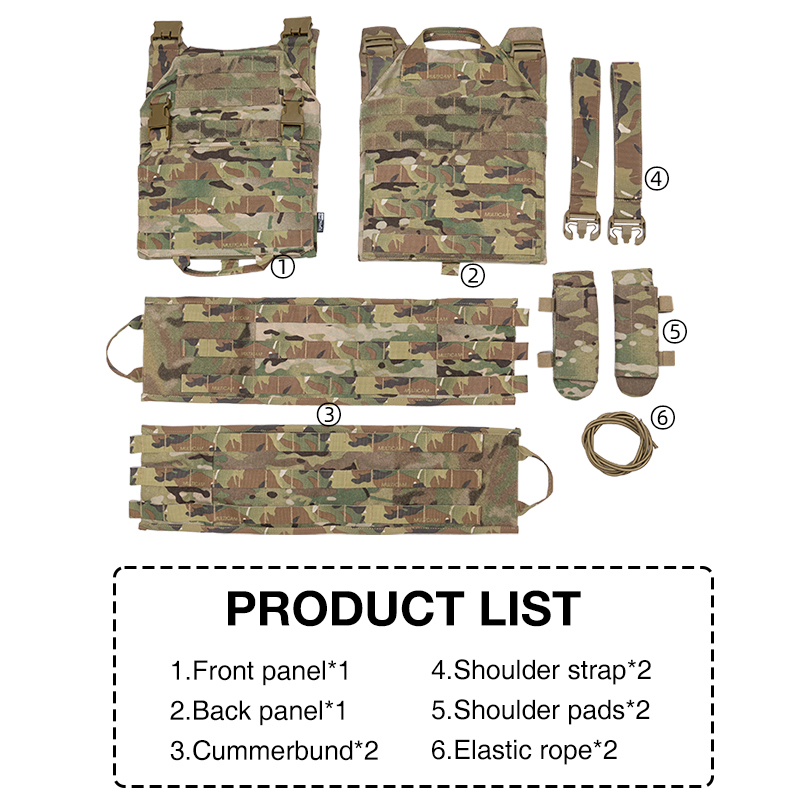 TOPTACPRO RhinoTactical Vest XN Quick Release Plate Carrier Military MOLLE Combat Vest 8302