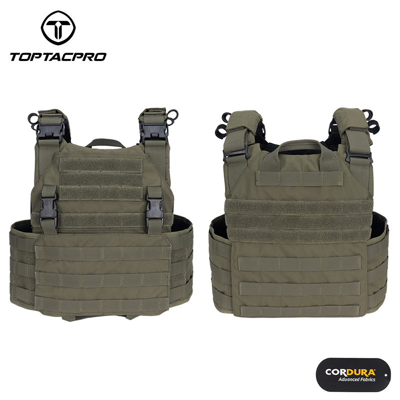 TOPTACPRO RhinoTactical Vest XN Quick Release Plate Carrier Military MOLLE Combat Vest 8302