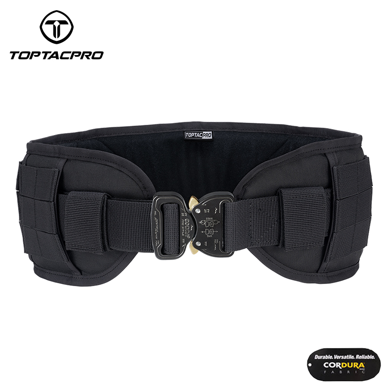 TOPTACPRO Tactical Belt Cobra Quick Release Rigger MOLLE Battle Belt