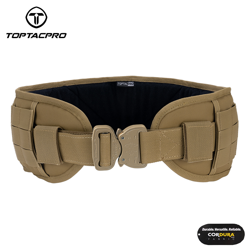 TOPTACPRO Tactical Belt Cobra Quick Release Rigger MOLLE Battle Belt High-end Material 8401