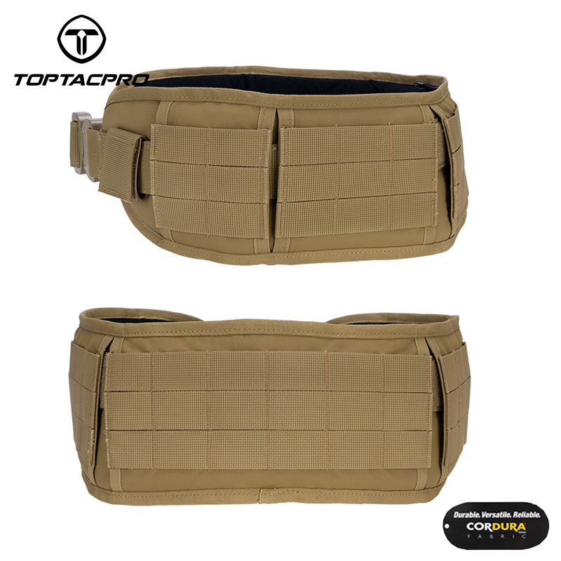 TOPTACPRO Tactical Belt Cobra Quick Release Rigger MOLLE Battle Belt High-end Material 8401