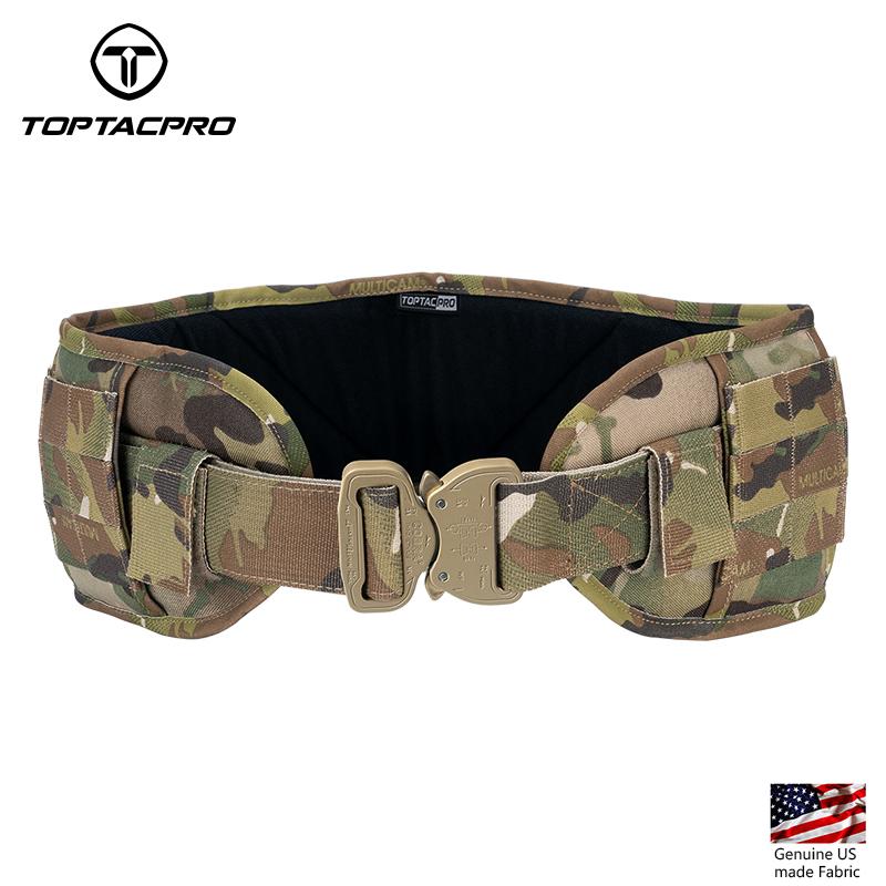 TOPTACPRO Tactical Belt Cobra Quick Release Rigger MOLLE Battle Belt
