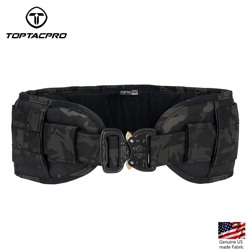 TOPTACPRO Tactical Belt Cobra Quick Release Rigger MOLLE Battle Belt High-end Material 8401