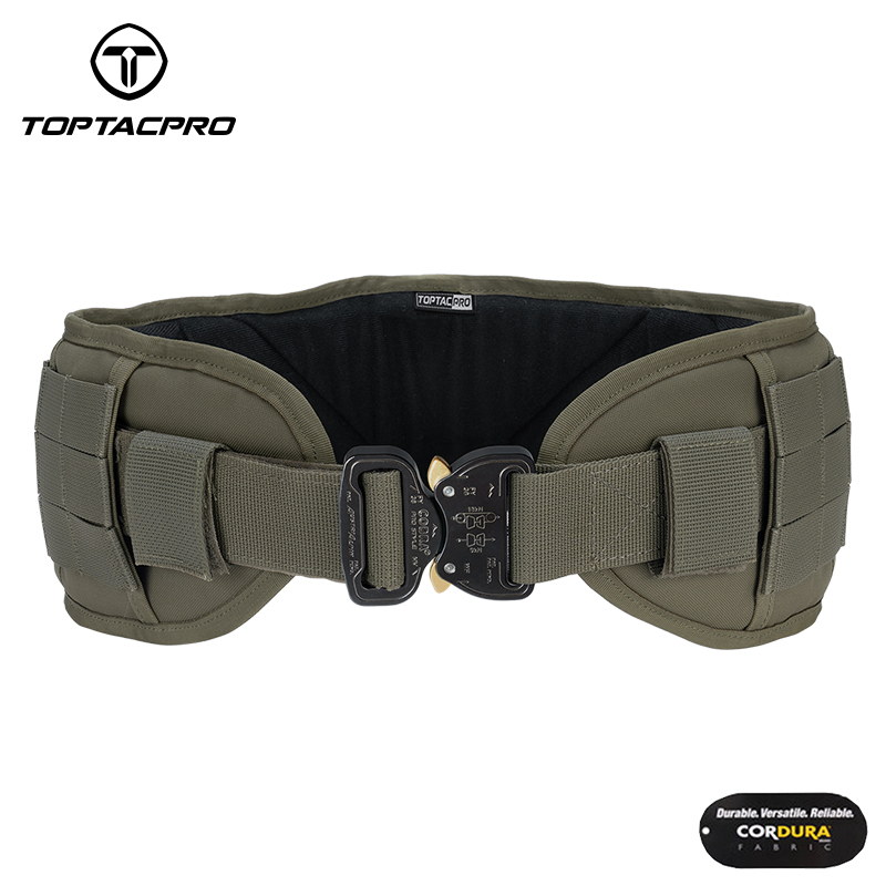 TOPTACPRO Tactical Belt Cobra Quick Release Rigger MOLLE Battle Belt High-end Material 8401